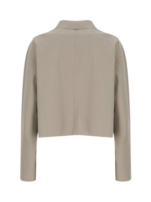 Giacca crop in nylon Tortora Herno | GA000250D 13455S2600